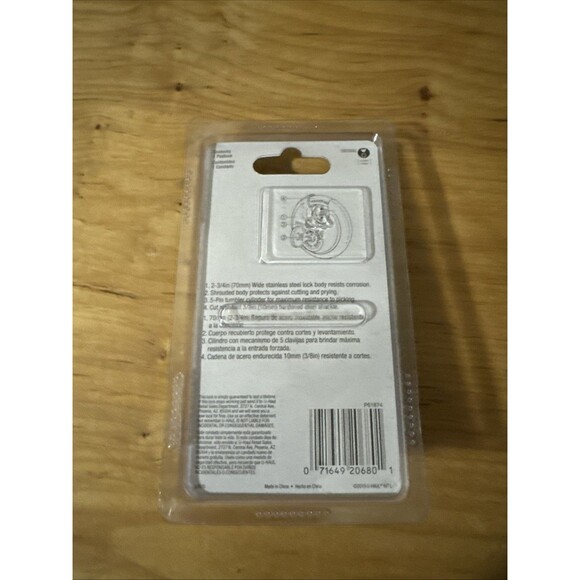 U-Haul Storage Lock Maximum Security 2-3/4in Stainless Steel #02870 Key 4471 - Picture 2 of 2